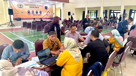 Proses Skrining Gratis untuk para tamu undangan